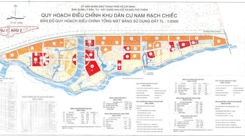 quy hoach khu dan cu nam rach chiec