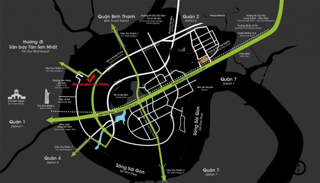 vi tri du an the metropole thu thiem