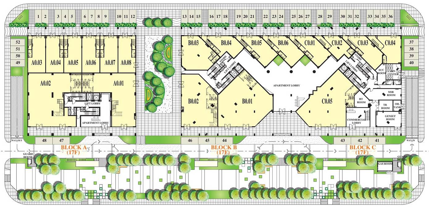 opal boulevard mat bang du an dat xanh
