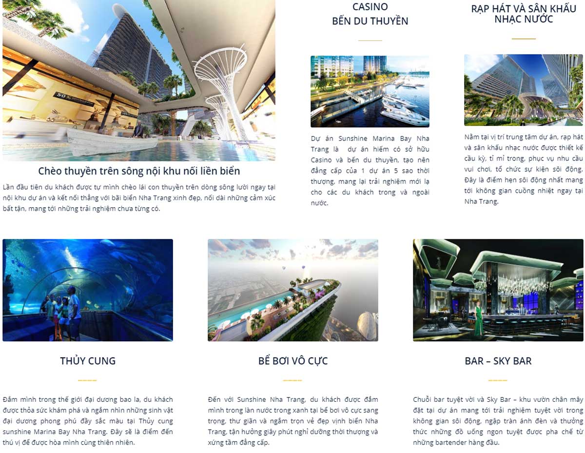 tien ich noi khu sunshine marina nha trang bay